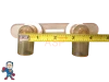 Hot Tub Spa Part Gray 7 5/8" Waterfall Assembly (2) 1" Hole Style Clear