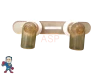 Hot Tub Spa Part Gray 7 5/8" Waterfall Assembly (2) 1" Hole Style Clear