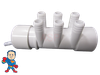 Example of 2" Cap with 3/8" Barb on Slip end of Manifold.. 
Manifold sold separately.. 