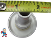 Air Control, Stem Assy, HAI, Slimline, 1", White