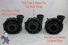 This is an example of the three different wet end brands that all look similar but none of the parts interchange.. 