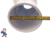 The slip side of this manifold would receive a 2" Piece of pipe or a fitting that would measure 2 3/8" OD.. 