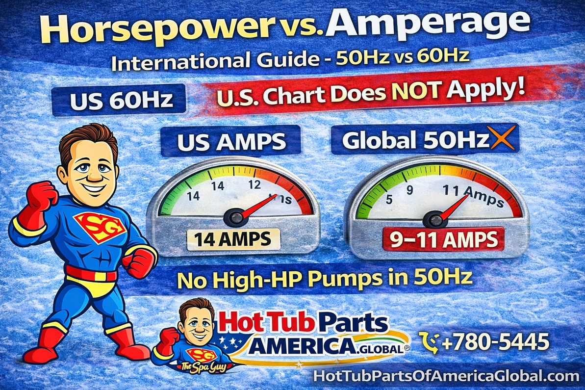 Horsepower vs Amperage: The Truth About Hot Tub Pumps (50Hz vs 60Hz International Guide)