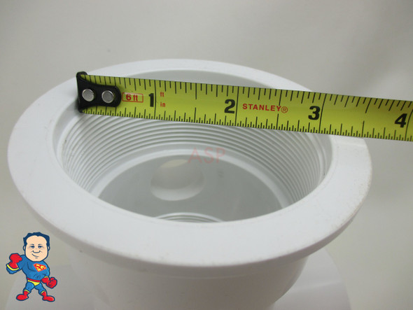 Jet Body, Pentair, 3 Port, Diverter Jet Body, Water, 2" Slip X 2" Slip X 2" Slip, 1" Air Slip
3-1/8" Hole..