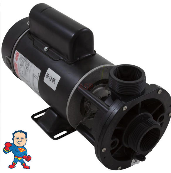 Pump, Waterway E-Series, 1.5hp, 230v, 2-spd, 48fr, 1-1/2", Center Discharge