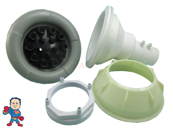 Jet Body & Jet for Master Spa 7 5/8" Down East Hot Tub Gray Blaster Part