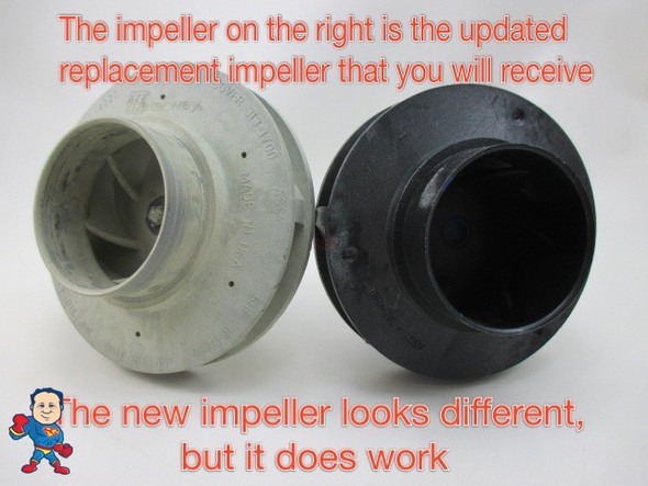 These Impellers have been updated so the new Impeller will not match the old impeller in color or size but they are correct if you chose the correct one and will fit your old housing..