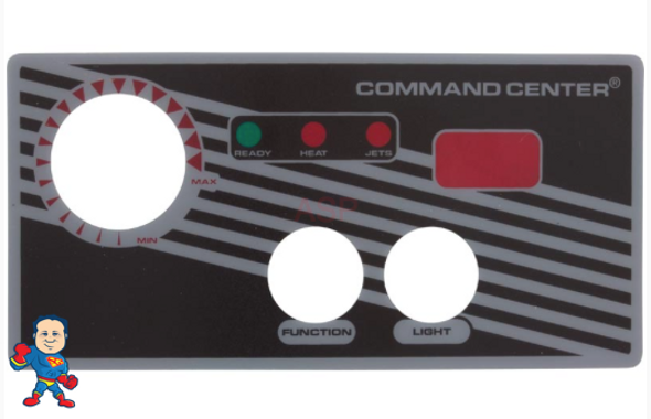 Overlay, 2-Button, Analog Topside Control, Air, Tecmark, Temp Display, Command Center