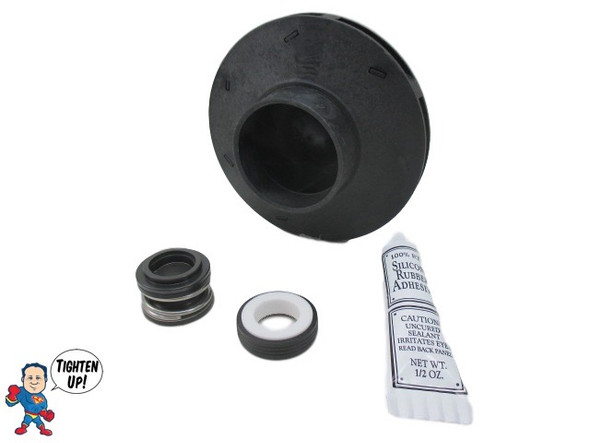 Watkins Hot Spring Impeller & Seal Kit XP2 2.5 HP 2 1/8" Eye Vendor # 4081, Wavemaster ,9000, 9200