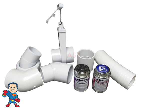 Dynasty Hot Tub 2" 45° Pump Union To Plumbing Glue Connection Kit How To Video