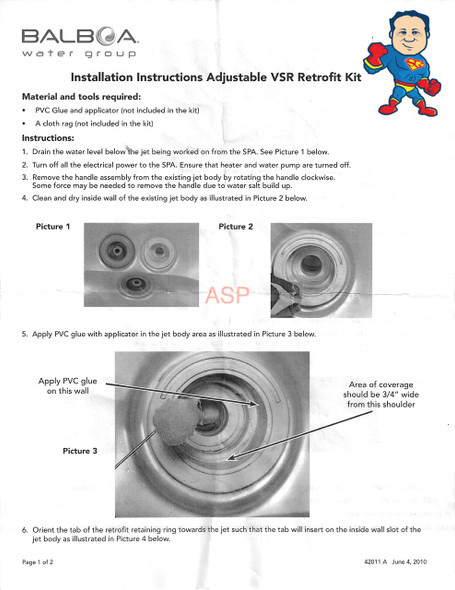 Caldera Hot Tub Retrofit 5 " Jet Assembly Gray Large Smooth VSR Spa How To Video