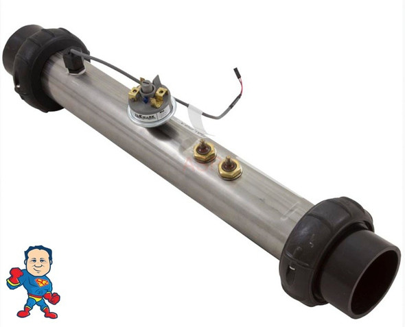 Heater, Flo Thru, Balboa, LE, Value, M7, 15" x 2", 230v or 115v , 5.5kW, with (1) Sensor Heater, Flo Thru, Balboa, LE, Value, M7, 15" x 2", 230v or 115v , 5.5kW, with (1) Sensor
