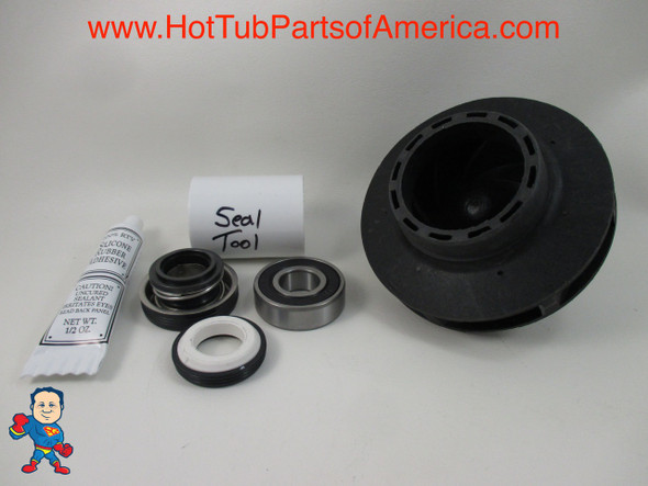 Watkins Vendor Code 3536 1019801-03 0977601-03 or 39577-03 Pump 2HP Impeller, Bearing & Seal Kit