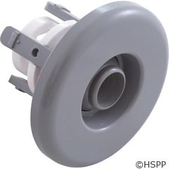 Waterway Adjustable Mini Jet Internal Assembly - 2-5/8" Face Diameter, Directional, Smooth, Gray