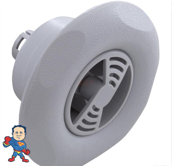 Jet Internal, Hydro Air, 3-1/8" Face Diameter, Micro Adjustable,  VSR, Roto, 5 Scallop, Gray