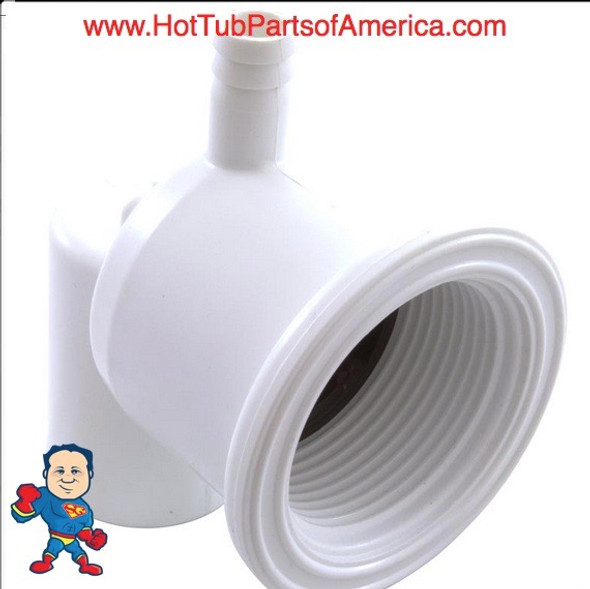 Jet Body, Pentair American Products Luxury Micro, Air 3/8" barb, Water 3/4" Slip.. The Slip fitting accepts a 3/4" Piece of pipe that would measure 3/4" I.D. and 1" O.D. ...