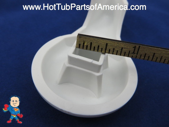 Spa Hot Tub Diverter Handle Knob 4" Long 2" Wide White How To Video