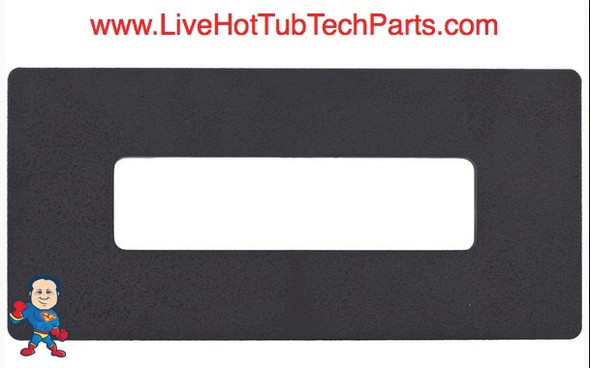 Adapter Blackout Plate, Hydro-Quip 8-1/2" x 3-1/2". For Eco-401 or Balboa E4 Duplex Topside