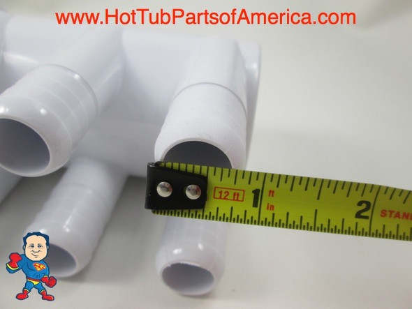 Manifold Hot Tub Spa 2"spg x Dead End x (4)3/4" Coupler Kit Video How To