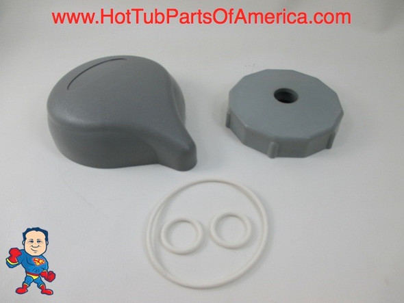 Diverter Valve 4" Kit Sundance® 01 - 3  Teardrop Knob, Cap, O-Rings Spas Hot Tub Diverter Valve 4" Kit Sundance® 01 - 3  Teardrop Knob, Cap, O-Rings Spas Hot Tub