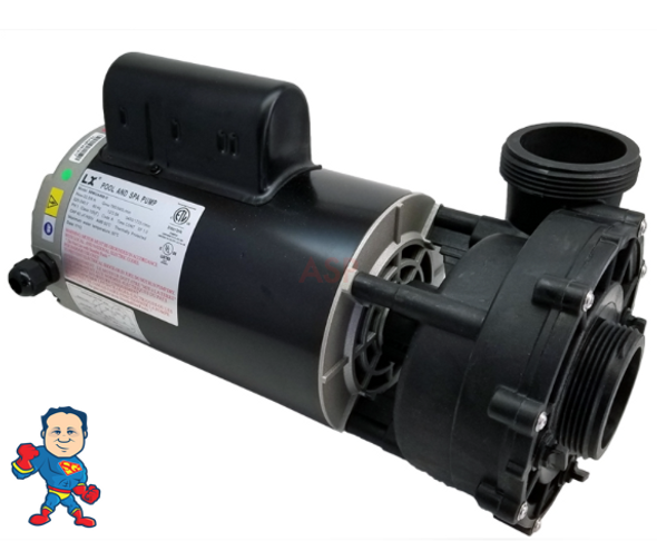 This kit fits a pump that looks like this but is only found on Jacuzzi®  Premium or Sundance® tubs built starting in May 2009+ ...
Note: There are other pumps that look like this but are not found in those brands and they are in our store to look for Guangdong LX impelers or pumps...