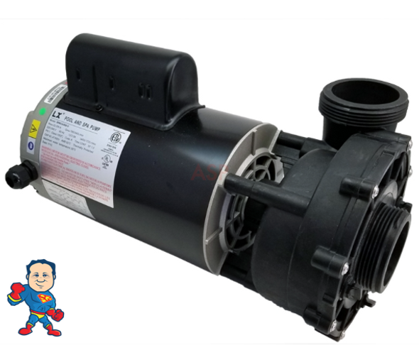 This Kit fits a pump that looks like this but is only found on Jacuzzi®  Premium or Sundance® tubs built starting in May 2009+ ...
Note: There are other pumps that look like this but are not found in those brands and they are in our store to look for Intertek LX impellers or pumps...