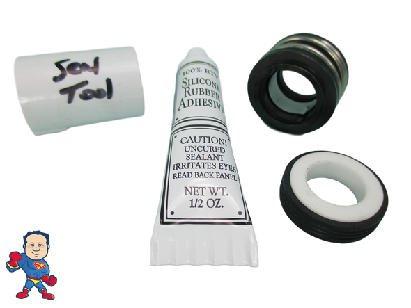Pump Seal PS-3868 Viton Like a PS-201 (Better) Fits Most Vico, Sta-Rite and Power Right Spa Pumps