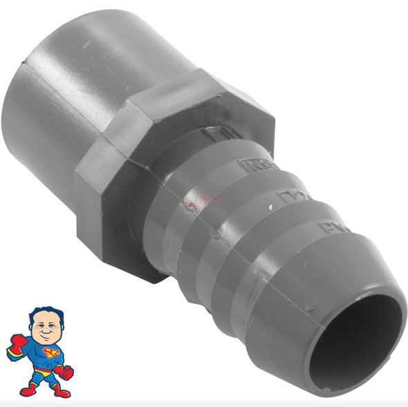 Barb Fitting Type	Barb Adapter
Barb Size	3/4"
Barb Type	Barb (b)
Plumbing Connection Size	3/4"
Plumbing Connection Type	Spigot (spg)
Manufacturer	Waterway