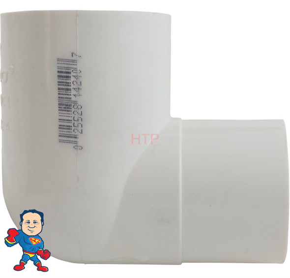 90 ELL 1 1/2" Street X 1 1/2" Slip Plumbing PVC Fitting