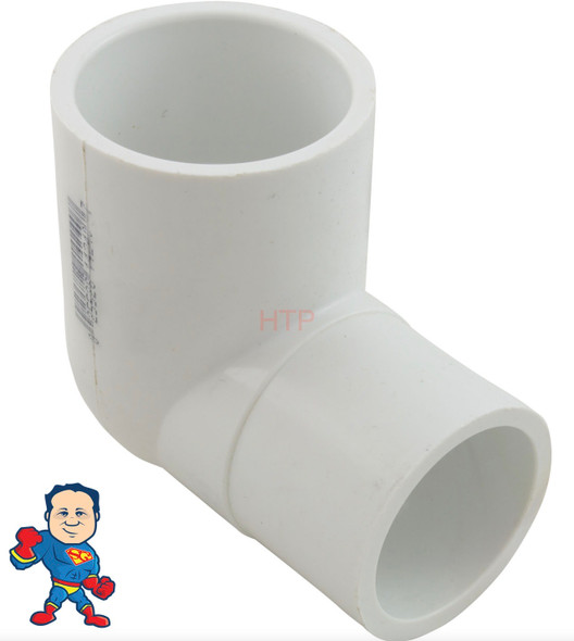 90 ELL 1 1/2" Street X 1 1/2" Slip Plumbing PVC Fitting