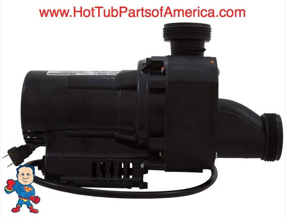 Garden Tub Pump,Bath,Gemini Plus II,1.5hp,115v,1-1/2",w/Air Switch