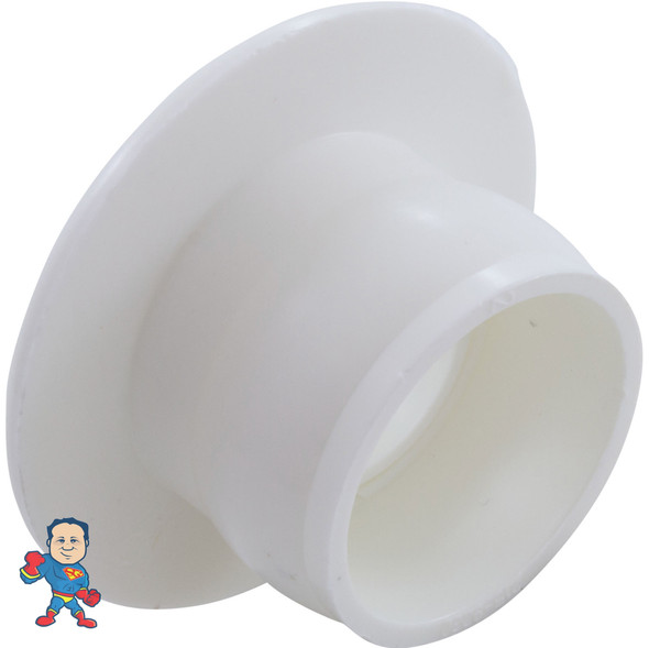Garden Tub, Eyeball Fitting, Waterway Self Align, 1-1/2"Insider, 2-1/2"face diameter, White