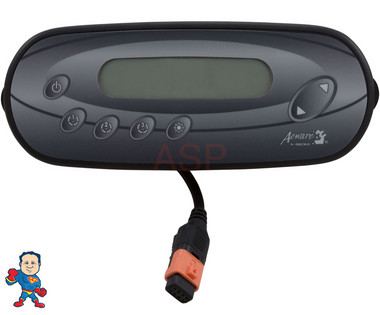 Topside  Control, Gecko, IN.K450, 7-Button, LCD, Pump1, Pump2, Pump3, 10' Cable, w/in.link Plug