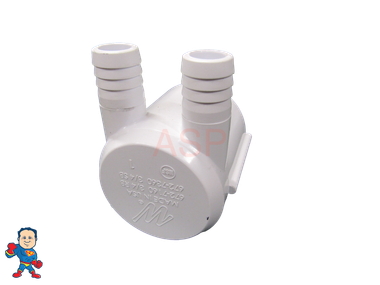 The manifold featured in this kit is Closed on one end the other end receives a 2" Pipe or fitting that would measure 2 3/8" OD..