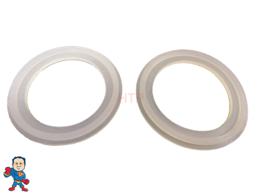 Fits Watkins Heater Union Gasket Set of  (2) 2 5/8" Lip Hot Tub Spa 2" Heater  Gasket with 2 5/8" Center to Center Groove