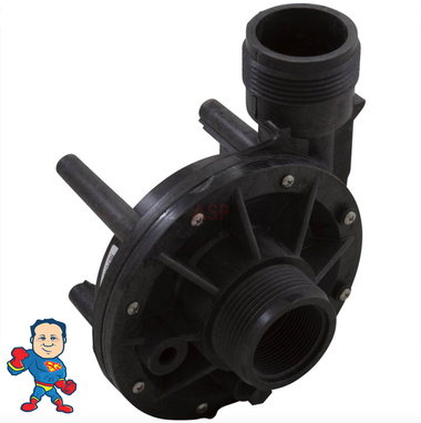 Wet End,  Circulation, TheraMax II, 1/15hp, 230v, 1-1/2" Side Discharge, Sundance , Jacuzzi, 02410512-2 or 6500-907ressure sides both Measure about 2-3/8" Across the threads and is called 1 ½”!