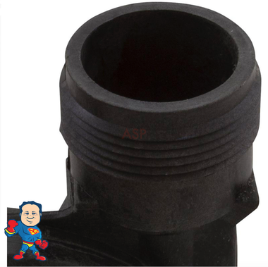 Wet End,  Circulation, TheraMax II, 1/15hp, 230v, 1-1/2" Side Discharge, Sundance , Jacuzzi, 02410512-2 or 6500-907d Pressure sides both Measure about 2-3/8" Across the threads and is called 1 ½”!