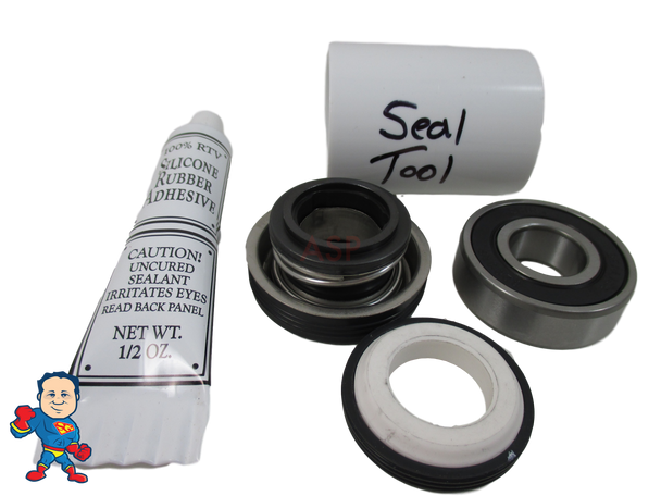 Seal and (1) Bearing Kit HotSpring Caldera Watkins Vendor # 3536 Spa Hot Tub Pump Wet End Seal Part LX Pumps