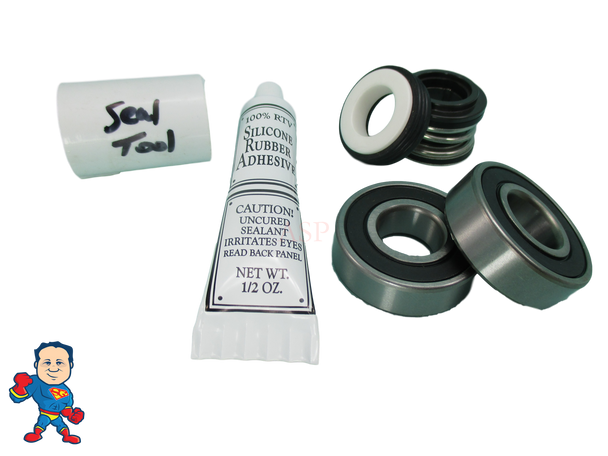 Waterway Viper Shaft Seal Kit, (2) Bearing, Silicon & Install Tool