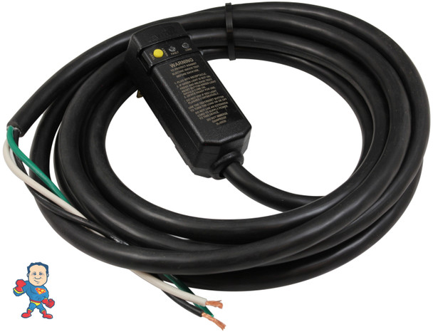 115v GFCI Power Cord 20A 15ft for Plug N Play Hot Tubs - Leviton