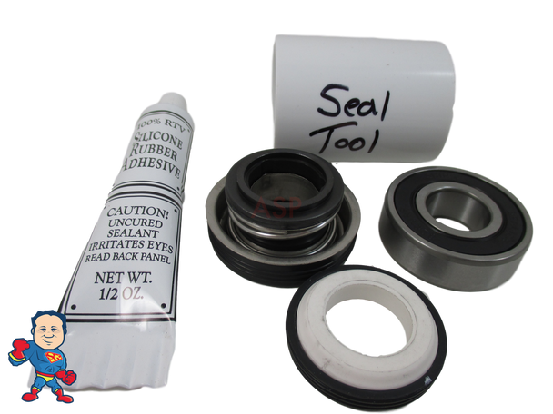 Seal WUA 200 300 400 Spa Hot Tub Pump Wet End Seal Bearing Kit fits Intertek LX Pumps