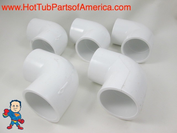 5X Hot Tub Spa 90 ELL 1 1/2" Slip X 1 1/2" Slip Plumbing PVC Fitting How To Video