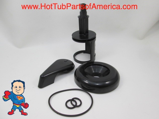 Diverter Valve Spa Smooth Black Stem O-Rings Cap Handle Hot Tub How To Video