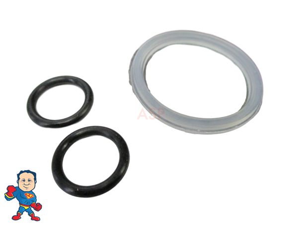 Spa Hot Tub 1" Waterfall or Neck Jet Control (3) O-Ring Kit Waterway CMP Hydroair O-Rings