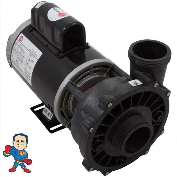 Pump Waterway Executive True 3.0hp 230v 2-spd 56fr 2" 12 Amp
Note: Do Not Purchase a pump based on a HP Sticker compare the Amperage to the chart. See the sticker below for an example of where to find amperage.