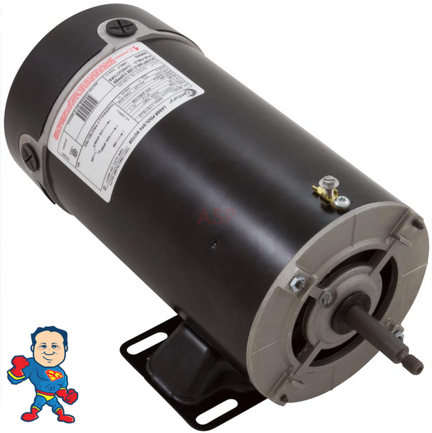 Motor, Century, 2.0hp, 230v, 2-spd, SF 1.00, 48Y frame, 10.5/2.6A