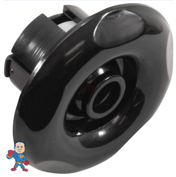 CMP 2-1/2" Spa jet, Black, 5 Scallop, Smooth