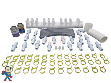 Manifold Hot Tub Spa Dead End (20) 3/4" Outlets with Coupler Glue Kit Video How To