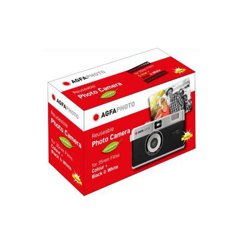 AgfaPhoto Reusable 35mm Film Camera With Flash Double Bay Camera