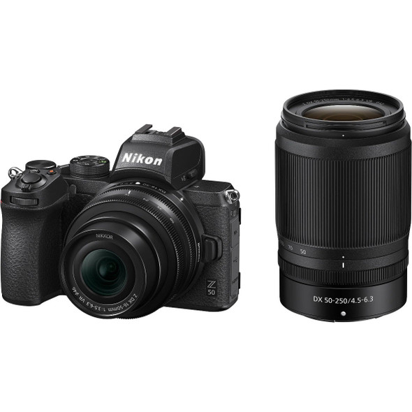 Nikon Z 50 + 16-50mm f/3.5-6.3 VR + 50-250mm f/4.5-6.3 VR Twin Lens Kit